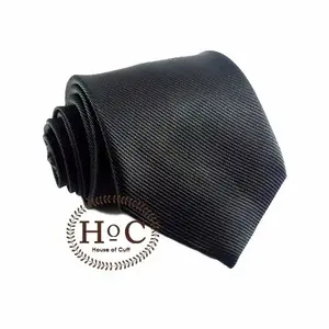 Houseofcuff Dasi NeckTie Slim Polos Wedding Best Man BLACK TIE 2
