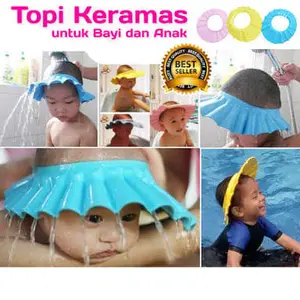 Topi Keramas Anak / Shower Hat / Peralatan Mandi Bayi Dan Anak