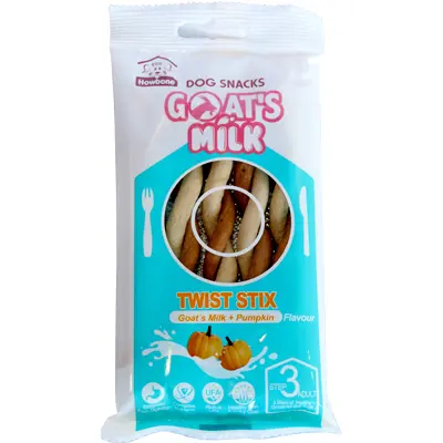 Howbone Goat's Milk Pumpkin Twist Stick 80gr