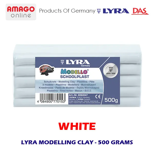 LYRA Modelling Clay - WHITE - 500 gram - 8060001
