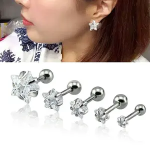anting titanium stainless steel permata bintang awet stud kado pacar