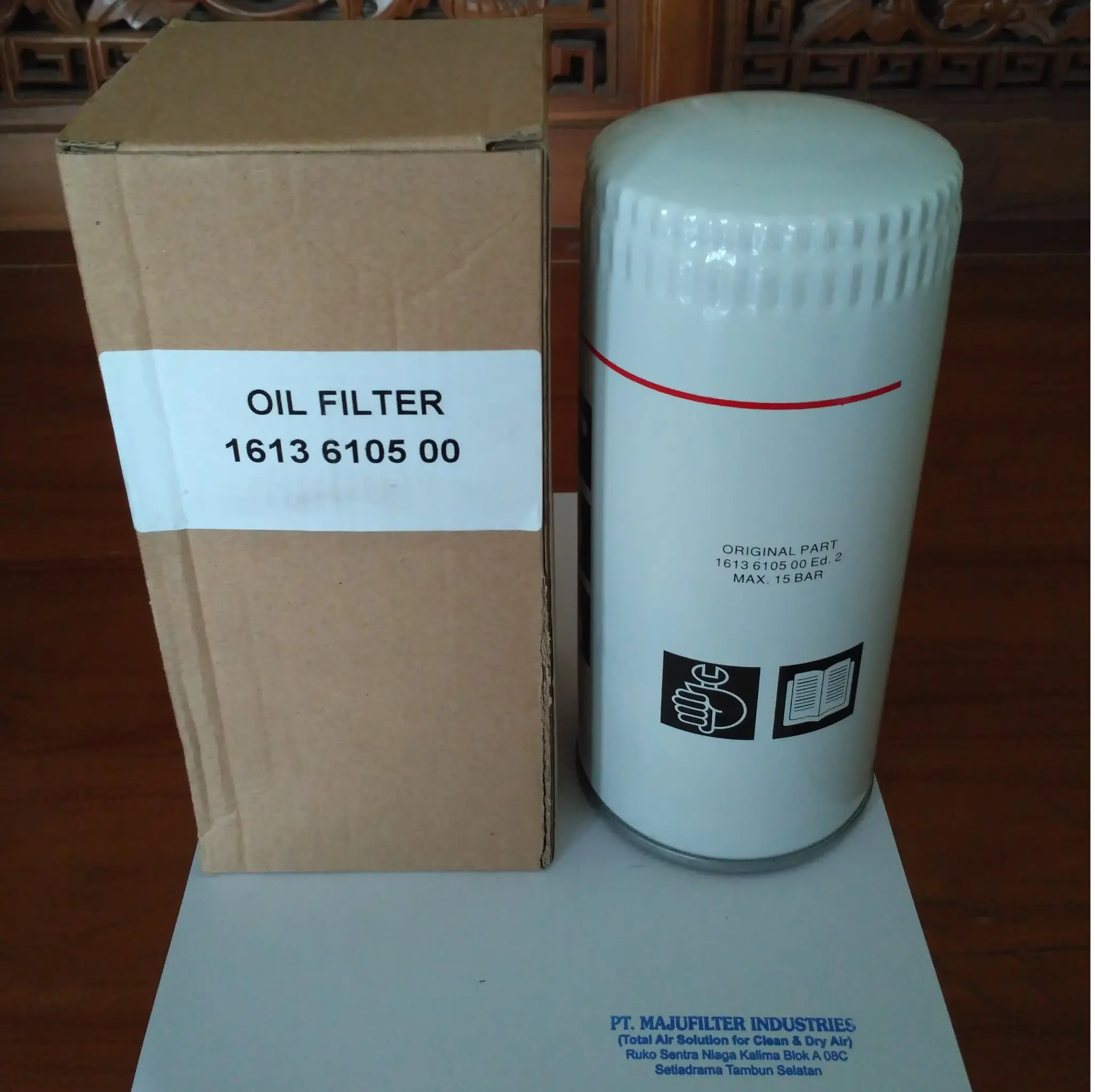 Oil Filter OEM Atlascopco PN 1613 6105 00