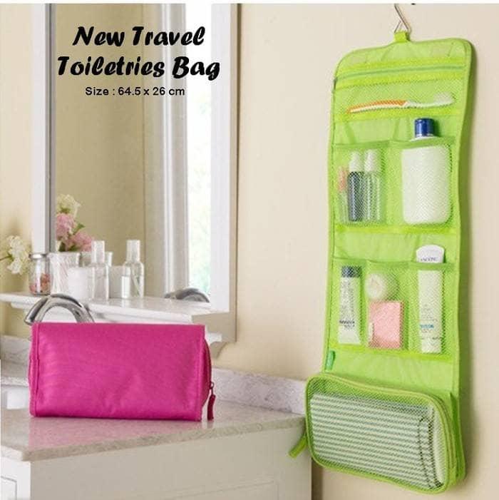 01 NEW KOREA TRAVEL TOILETRIES BAG TAS WC TOILET KOSMETIK TRAVEL MANDI 0