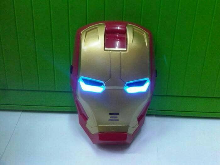 topeng led Ironman Avengers - mainan anak iron man nyala lampu edukasi ...