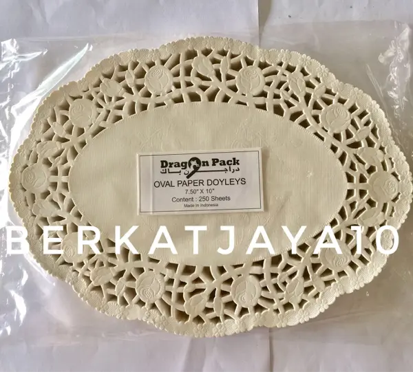 Paper Doyleys kertas doilies alas renda oval 7.5"x10" 19x25 cm