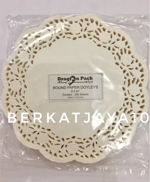 Paper Doyleys 8.5" Round kertas doilies bundar alas renda 21 cm 8,5"
