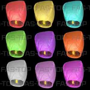 PILIH WARNA Sky Lantern Lentera Lampion Terbang Tahun Baru Lebaran