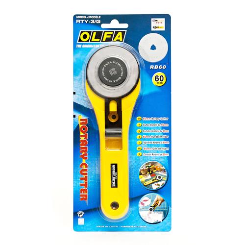 Gambar OLFA RTY-3/G Rotary Cutter 60 mm dari dreamshop.jkt Kota Administrasi Jakarta Barat Tokopedia