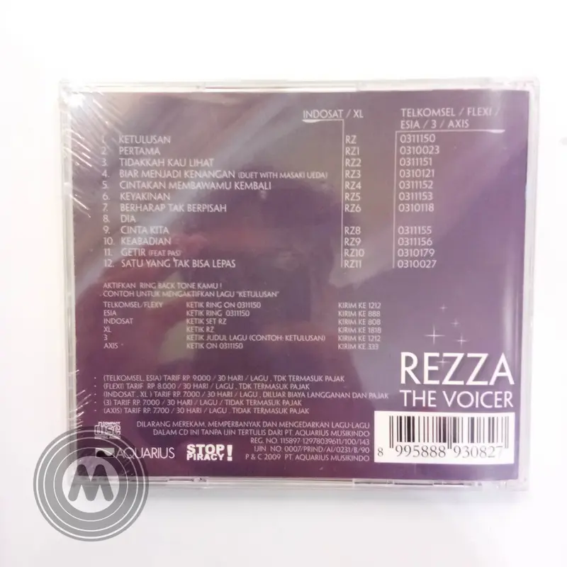 CD ORIGINAL REZA - THE VOICER 1
