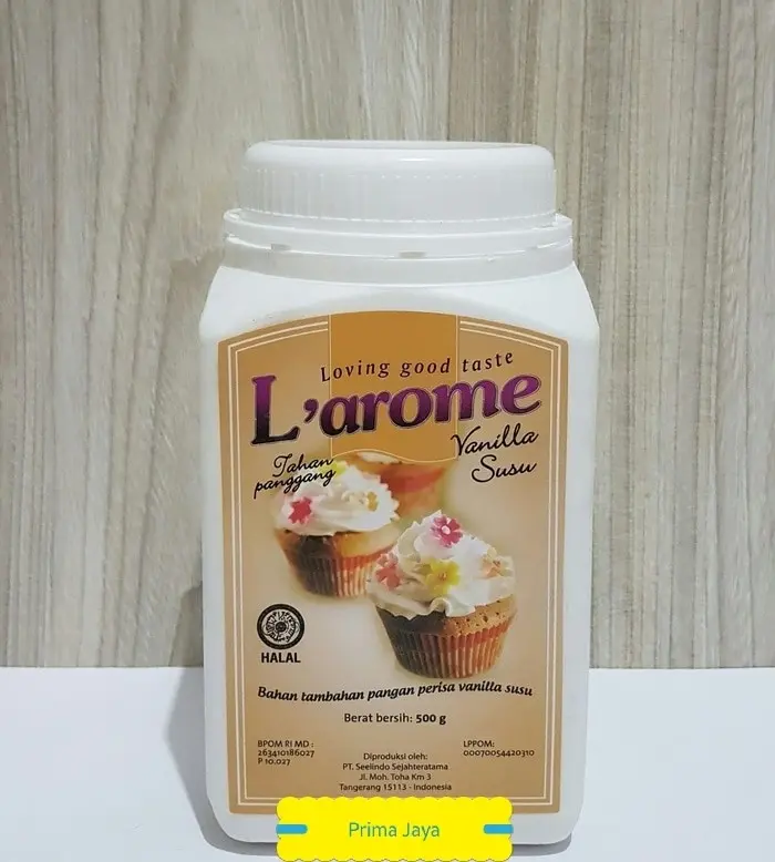 L'AROME VANILLA MILK 500g/ VANELY/ VANILI POWDER/ LAROME PERISA VANILA SUSU/ Bahan tambahan pangan