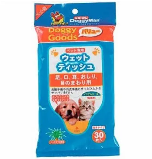 Doggy Goods Dogiemanhayashi Wet Wipes Pet Dog Cat Rabbit Tisu Basah Doggyman Hayashi Wet Wipe Tissue