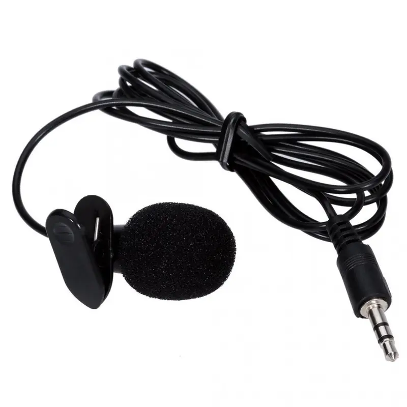 mic jepit eksternal Microphone Clip on camera DSLR hp Laptop pc i1185 3