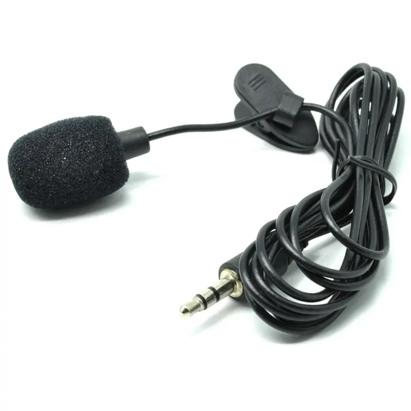 mic jepit eksternal Microphone Clip on camera DSLR hp Laptop pc i1185 4