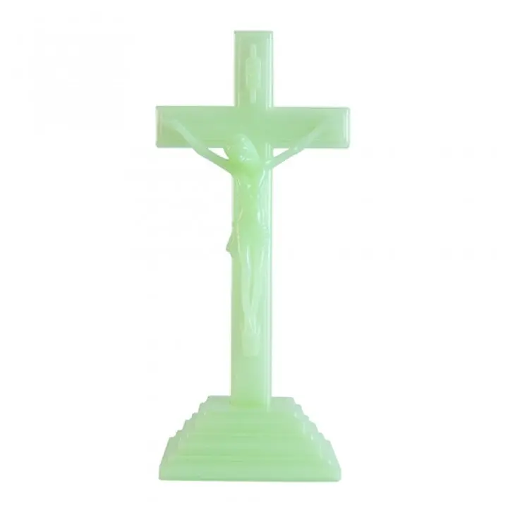 Salib Duduk Katolik Fosfor 20cm - Salib Duduk - Salib Glow In The Dark 0