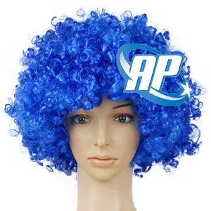 Wig biru tua/ wig kribo/ Wig Badut / Wig Cosplay/ Rambut Palsu full