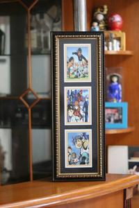 Gambar FRAME/PIGURA/BINGKAI 4R TRIPPLE PANJANG MOTIF - Gold dari KnRAcc Kota Bandung 4 Tokopedia