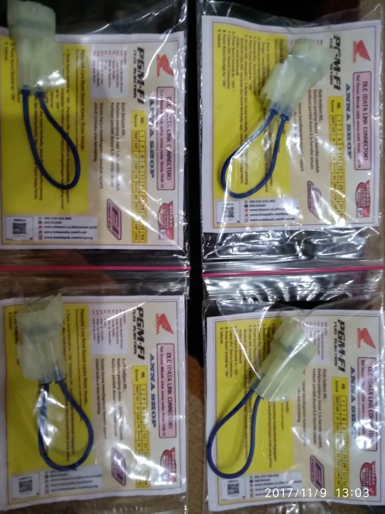 SCS DLC Short Connector Reset Sepeda Motor Injeksi Honda
