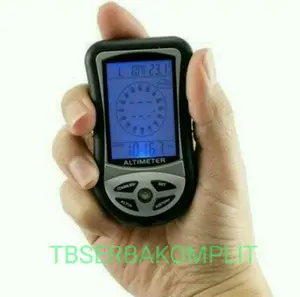 8in1 Altimeter Barometer kompas cuaca ukur ketinggian kecepatan angin