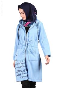 Gambar JAKET MUSLIMAH HIJAB HIJABER URBANASHION SKY BLUE HIJACKET dari distrobeda Kab. Bandung 3 Tokopedia