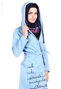 Gambar JAKET MUSLIMAH HIJAB HIJABER URBANASHION SKY BLUE HIJACKET dari distrobeda Kab. Bandung 2 Tokopedia