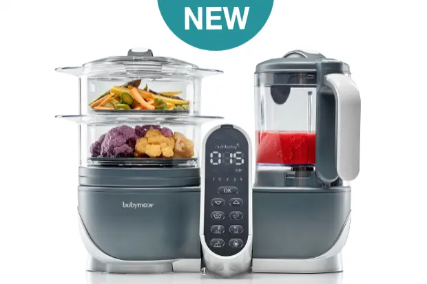 Babymoov - Nutribaby Plus BLACK| Food Processor Bayi / Blender Makanan