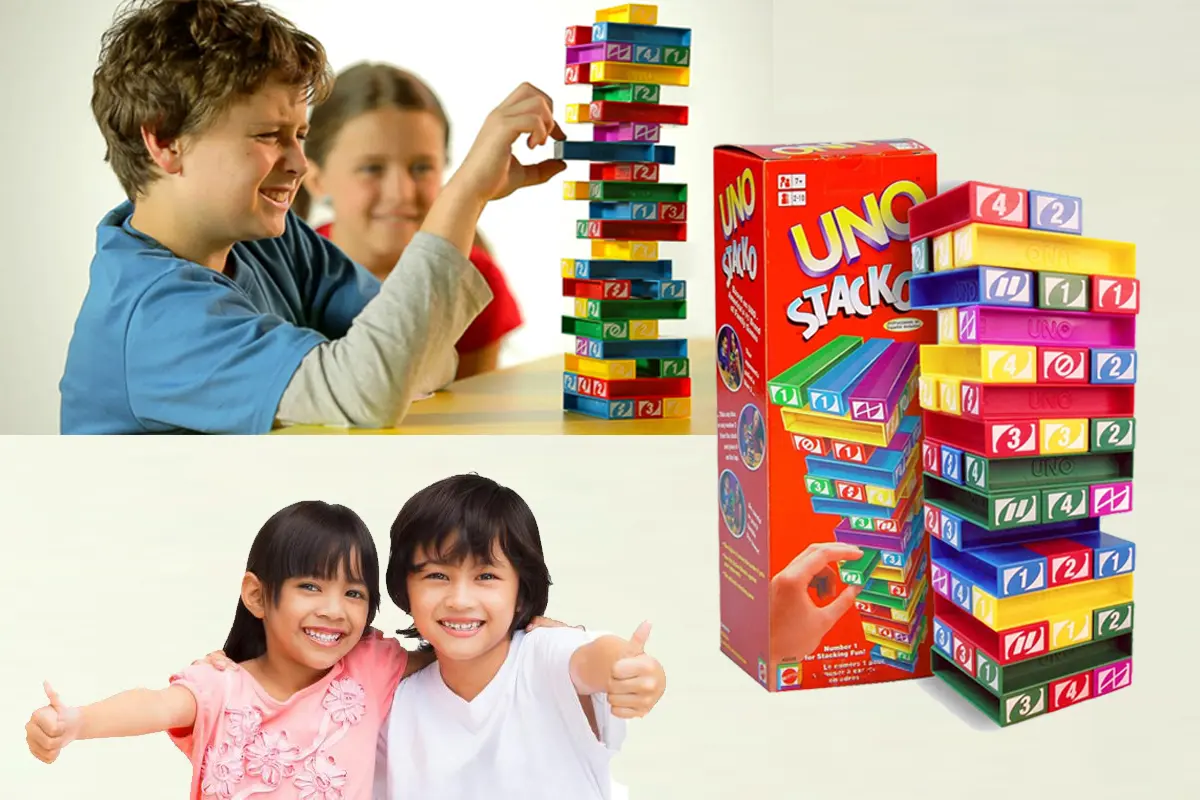 UNO STACKO / BALOK SUSUN DARI PLASTIK