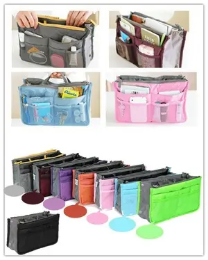 Tas Dalam Kosmetik Korea Dual Bag In Bag Organizer Travel Pouch Lynx