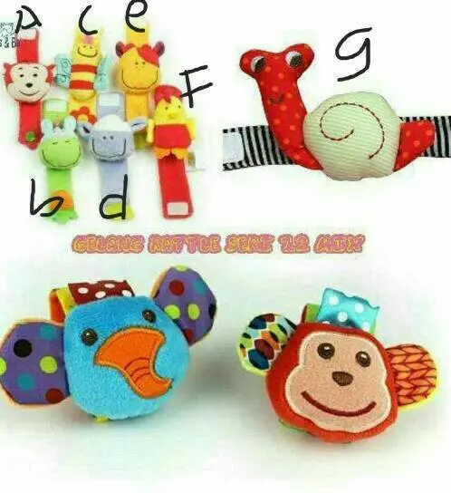 gelang bayi /gelang rattle animal 0