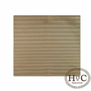 Pocket Square Saputangan Jas Wedding Best Man BEIGE LINES