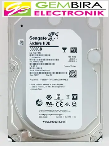 hardisk internal 3.5" seagate 8 TB sata 3 5900 RPM