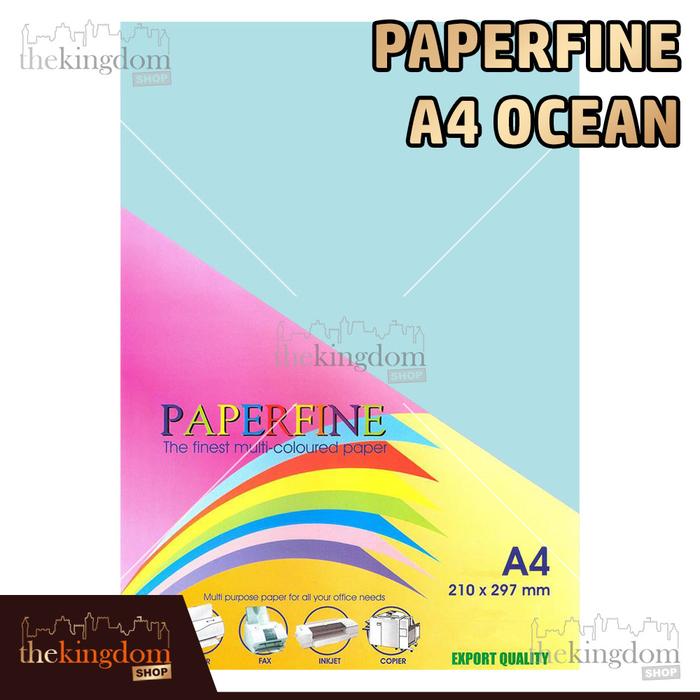 Gambar Paperfine Kertas HVS Warna A4 Ocean Isi 500 Lembar Kode Warna 120 dari The Kingdom Shop Kota Administrasi Jakarta Utara Tokopedia