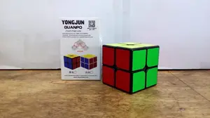 Mainan Rubik 2x2x2 Yong Jun Guanpo Basic Hitam Harga Murah