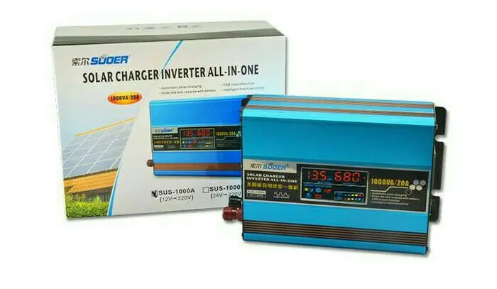 suoer power inverter 1000watt + solar controller charger sus-1000a 1