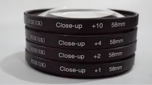58 mm RISE (UK) Lens Filter Close Up +10 +4 +2 +1 set Macro 58mm