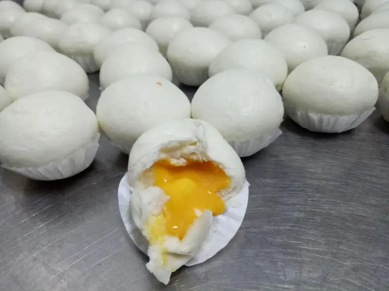 BAKPAO TELUR ASIN 15Pcs (Non Pengawet/Pewarna Buatan)