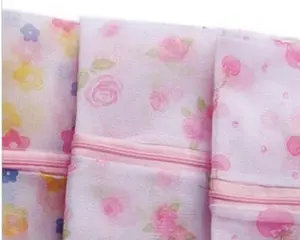 Tempat Baju Kotor / Tas Laundry Jaring Motif Bunga (50*60cm) #016075