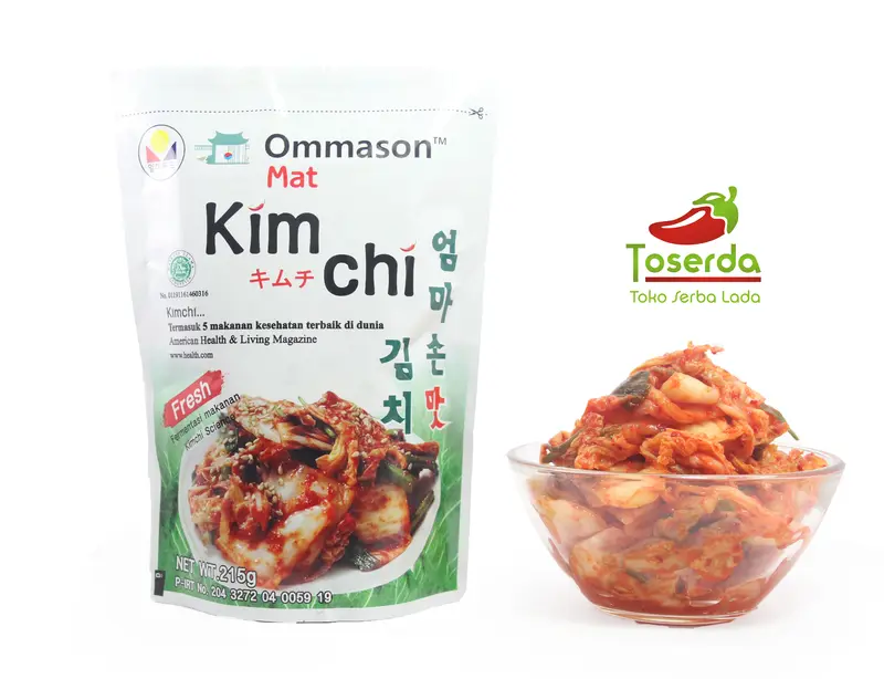 makanan khas korea ommason mat kimchi kimci 215 Gr halal MUI 1