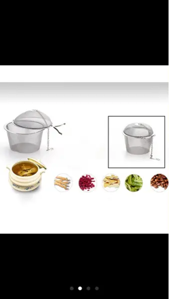 SARINGAN TEH BOLA / STAINLESS TEA BALL /TEA FILTER /TEA INFUSER 11CM