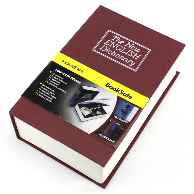 Security Dictionary Cash Metal Jewelry Key Lock Book Storage S Size 0
