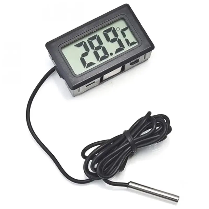 Digital Thermometer with Probe for Aquarium Length 1m (hitam)... 0