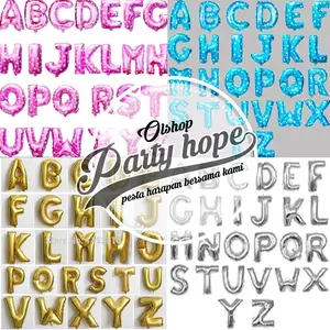 Balon Foil Huruf/ foil huruf / foil abjad