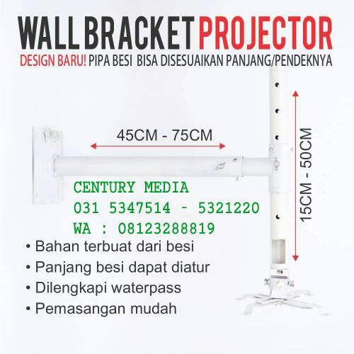 Gambar Bracket Projector Dinding / Wall Bracket Projector Murah Surabaya dari Century Media Kota Surabaya Tokopedia