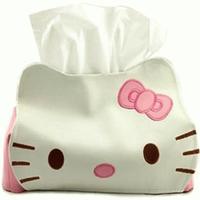 Gambar Tempat / Kotak / Sarung Tisiu / Tissue / Tisue Karakter Lucu Hello Kitty Kulit dari Fantasy Land Kota Surabaya 1 Tokopedia