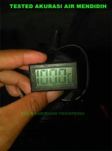 Termometer Digital Suhu Tubuh Air Ruangan Hitam Sensor Terpisah Kabel 1m Garansi 1 Minggu Free Batre