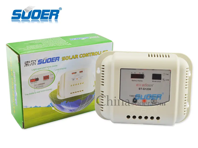 Suoer 12V 30A Intelligent PWM Solar Charge Controller (ST-G1230) 0