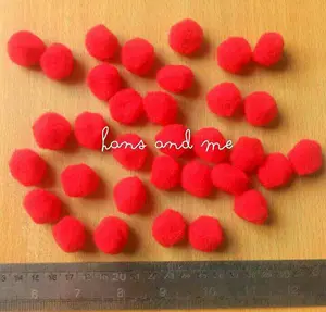 Pompom / Pom Pom Merah - Prakarya
