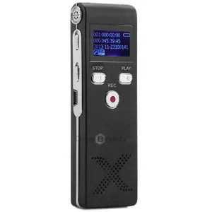810 8GB Rechargeable Digital Voice Recorder MP3 Player with Time