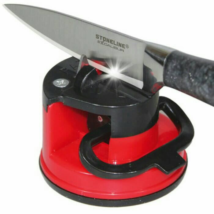 Gambar KLEVA SHARP asah pisau , asahan pisau , KHife sharpener with suction pad as seen onTV dari Nican99 Kota Administrasi Jakarta Pusat Tokopedia