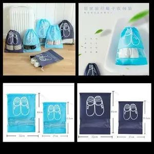 Drawstring Shoes Pouch / Tas sandal sepatu serut / Travel Shoes Bag