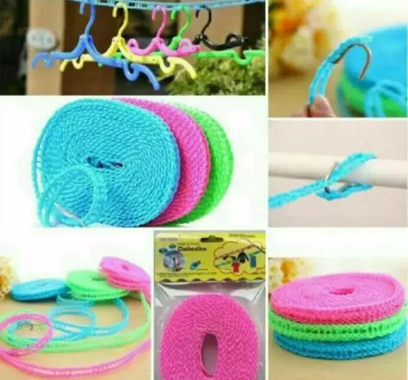 TALI JEMURAN HANGER SERBA GUNA - 5 METER